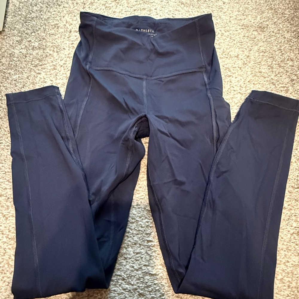 Athleta Navy Blue Leggings - XXS